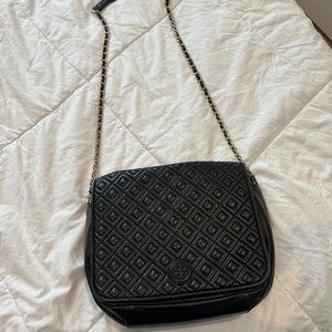 Tory Burch Black Quilted Shoulder Bag